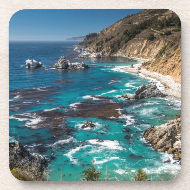 Dessous-de-verre Côte Big Sur, Côte Ouest, Côte Pacifique (Devant)