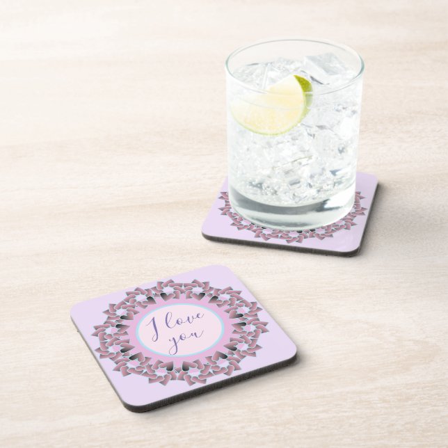 Dessous-de-verre Coton rond confortable et assez classique (Côté Droit)