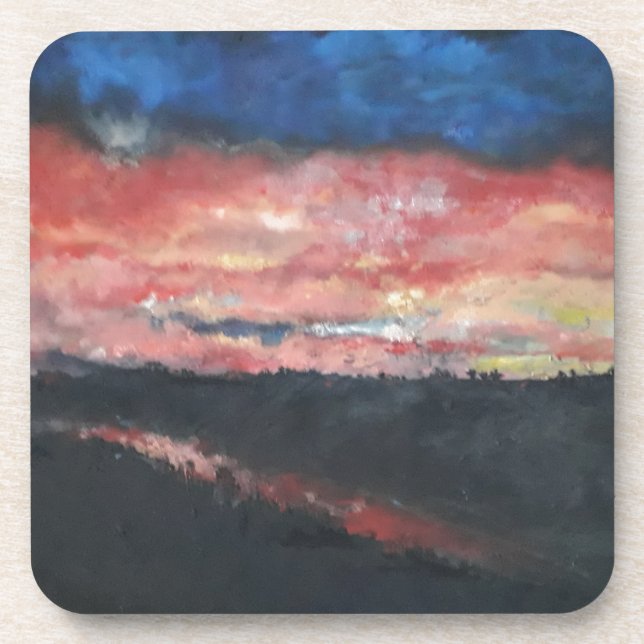 Dessous-de-verre Coucher de soleil 1 (Devant)