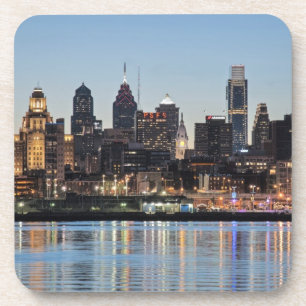 Dessous-de-verre coucher de soleil de Philly