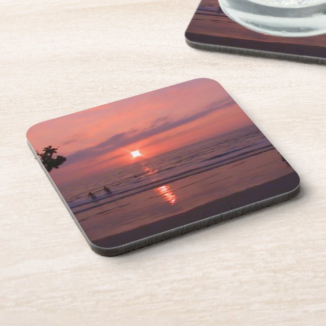 Dessous-de-verre Coucher de soleil hawaïen (Côté gauche)