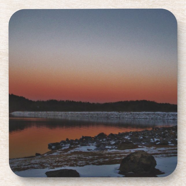 Dessous-de-verre Coucher de soleil sur le lac Arrowhead (Devant)