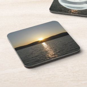 Dessous-de-verre Coucher de soleil sur le lac Onota : Vertical