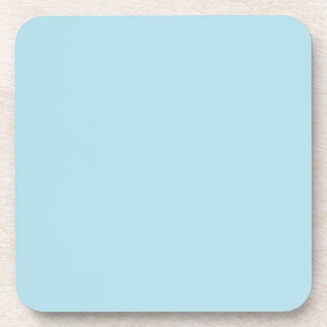Dessous-de-verre couleur bleu clair (Devant)