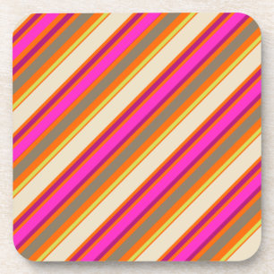 Dessous-de-verre Couleur de fond DIY PixDezines Malibu Stripes