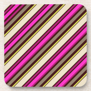 Dessous-de-verre Couleur de fond DIY PixDezines Malibu Stripes