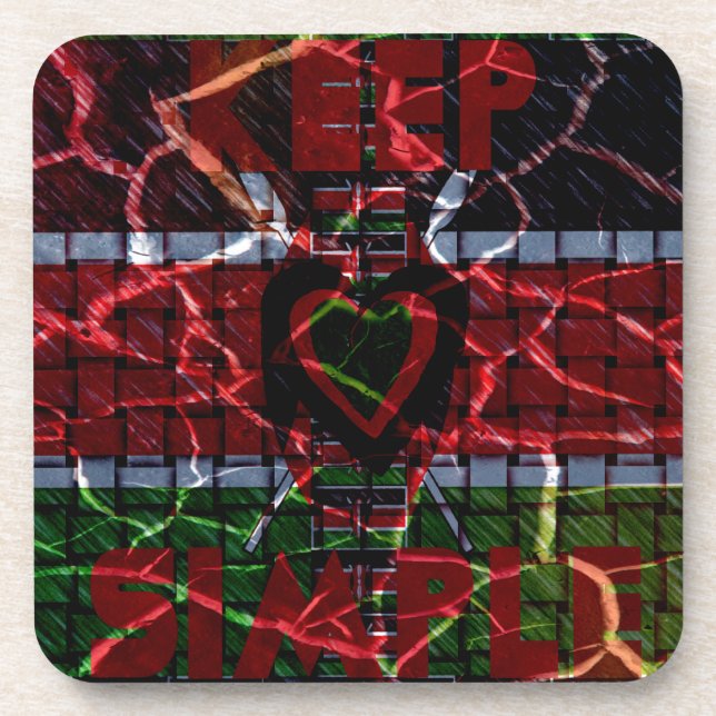 Dessous-de-verre Couleurs rasta (Devant)
