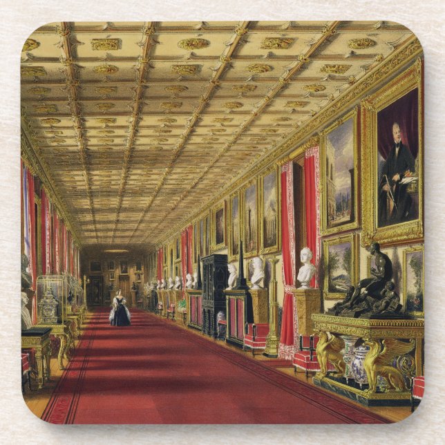 Dessous-de-verre Couloir du sud, château de Windsor, 1838 (Devant)