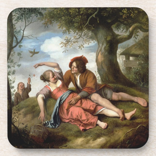 Dessous-de-verre Cour rustique (Devant)