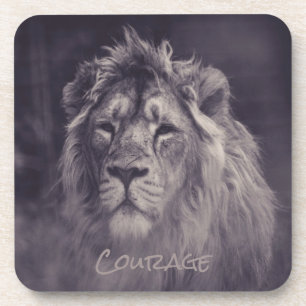 Dessous-de-verre Courage de lion roi de la jungle