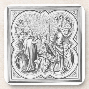 Dessous-de-verre Couronnement de Charlemagne (742-814) après un