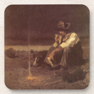 Dessous-de-verre Cowboys de l'Ouest vintage, Herder des Plaines par