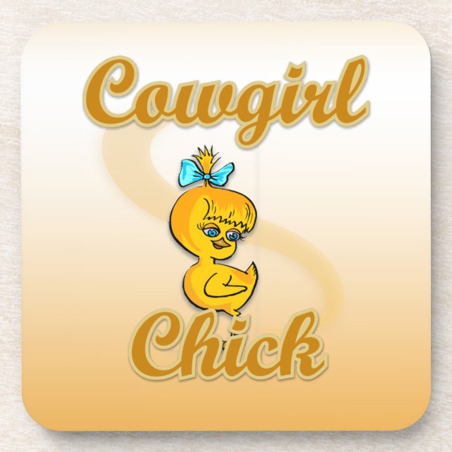 Dessous-de-verre Cowgirl Chick (Devant)