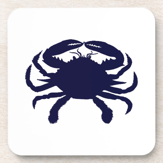 Dessous-de-verre Crabe bleu foncé (Devant)