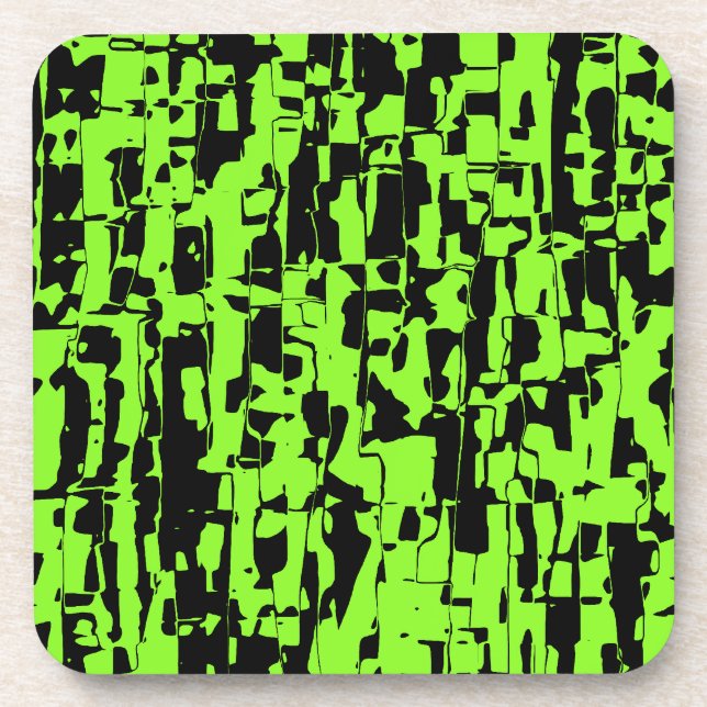 Dessous-de-verre Crackle Abstrait (Devant)