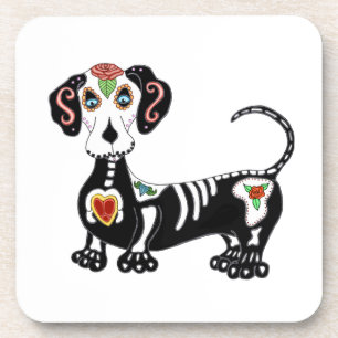 Dessous-de-verre Crâne à sucre Dachshund