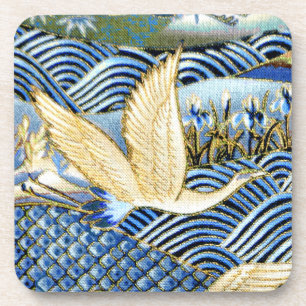 Dessous-de-verre Crane japonaise personnalisée