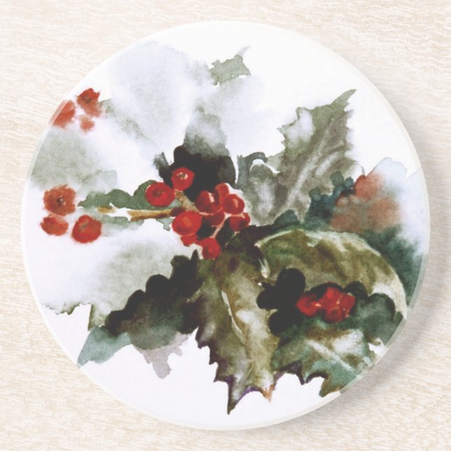 Dessous de verre creux couverts de neige (Devant)