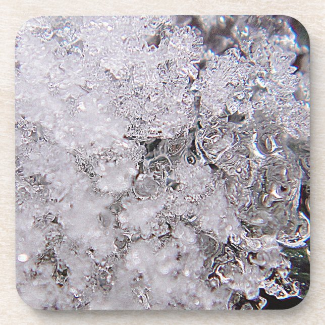 Dessous-de-verre cristaux de glace cool (Devant)