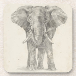 Dessous-de-verre Croquis éléphant