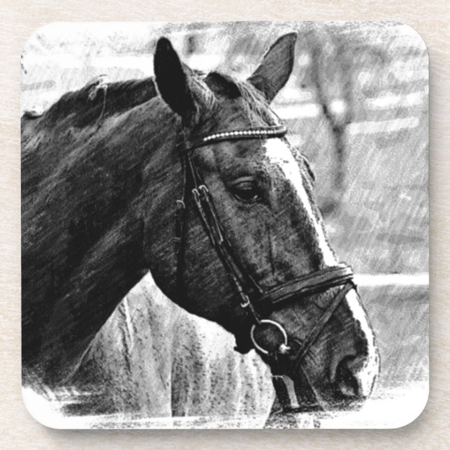 Dessous-de-verre Croquis noir blanc (Devant)