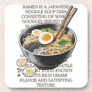 Dessous-de-verre Croquis vintage de Ramen par CallisC Arts ⭐ ⭐ ⭐ ⭐
