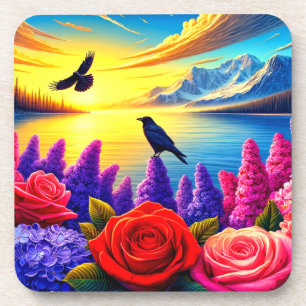 Dessous-de-verre Crow Artsy