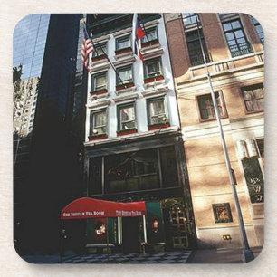 Dessous-de-verre Cru russe New York City de pièce de thé de desso