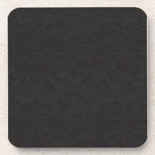 Dessous-de-verre Cuir noir texturé 2