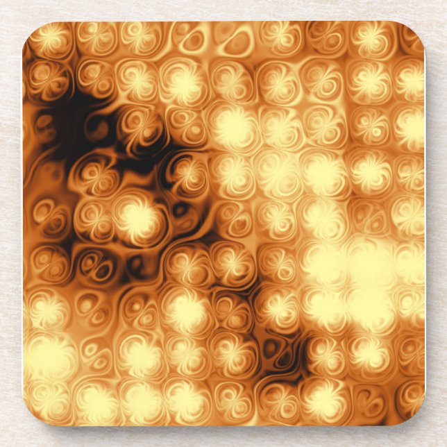 Dessous-de-verre Cuivre liquide brillant (Devant)