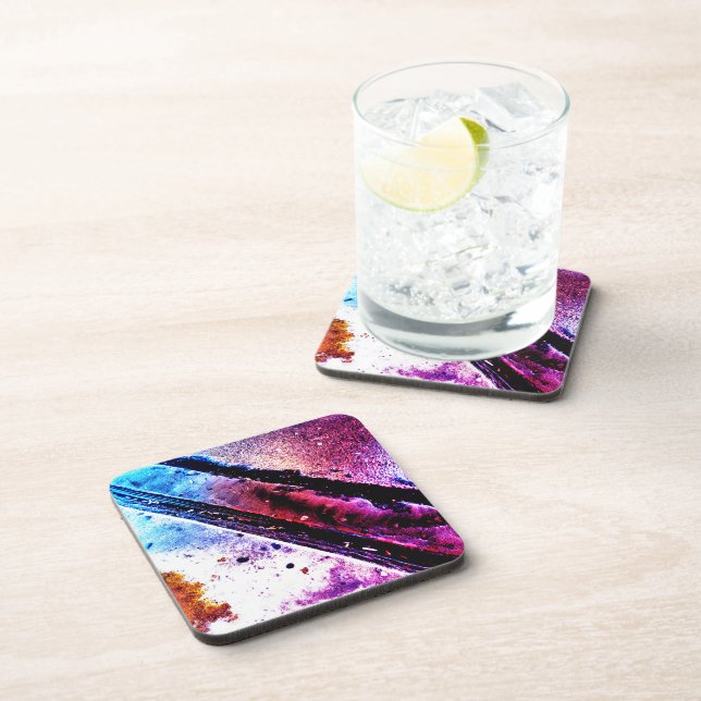 Dessous-de-verre Curbe de bus métallique Miami Beverage Coaster (Côté Droit)