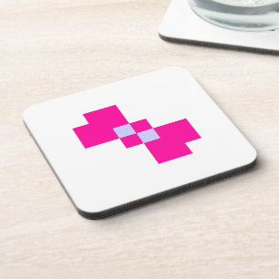 Dessous-de-verre Cute 8 bits Pixel Bow