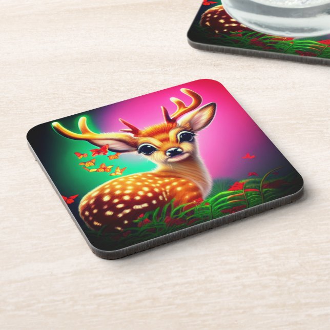 Dessous-de-verre Cute AI Baby Deer (Côté gauche)