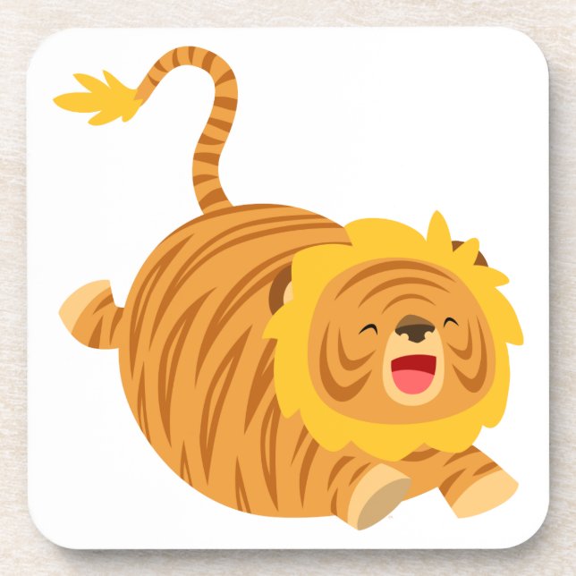 Dessous-de-verre Cute Cartoon Bouncy Liger Ensemble de Dessous de v (Devant)
