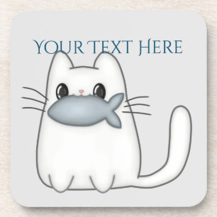 Dessous-de-verre Cute chat avec poisson Prix