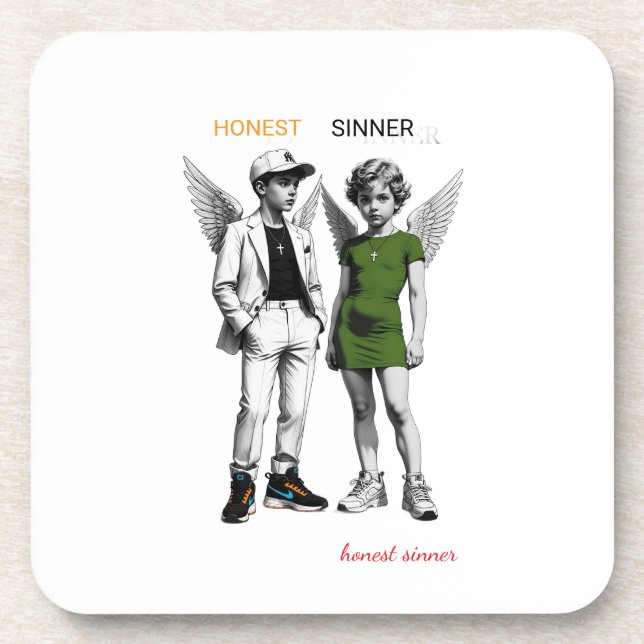 Dessous-de-verre Cute Cherub Angels  Hard plastic coaster (Devant)