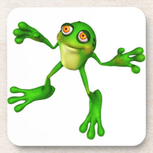 Dessous-de-verre Cute Froggy verte