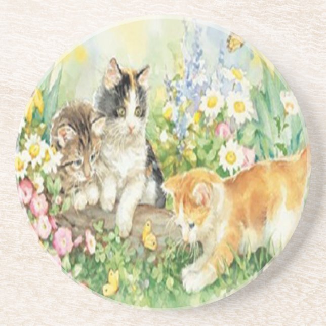 Dessous de verre Cute Kittens (Devant)