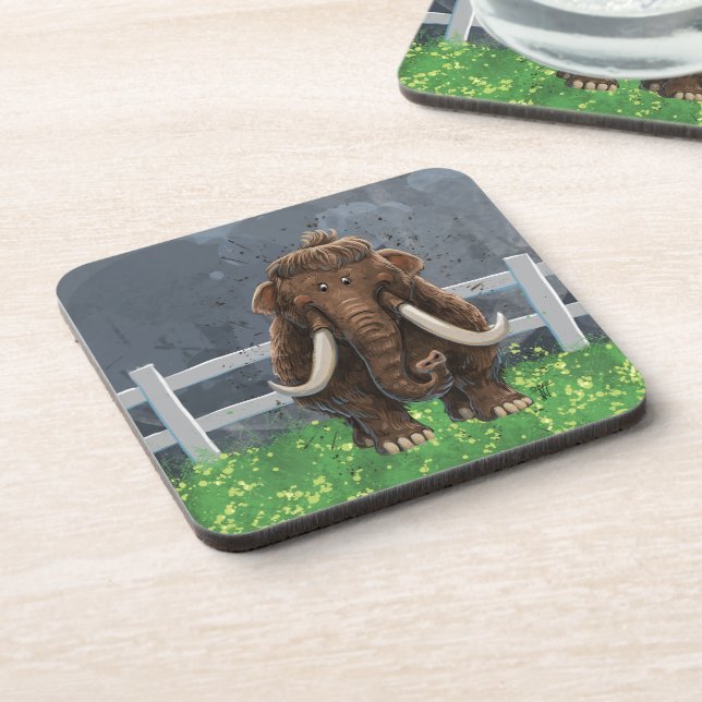 Dessous-de-verre Cute Mastodon (Côté gauche)