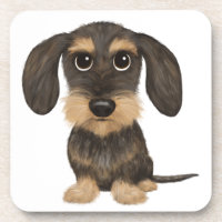 Dachshund À poils durs| Teckel de chien en caricat