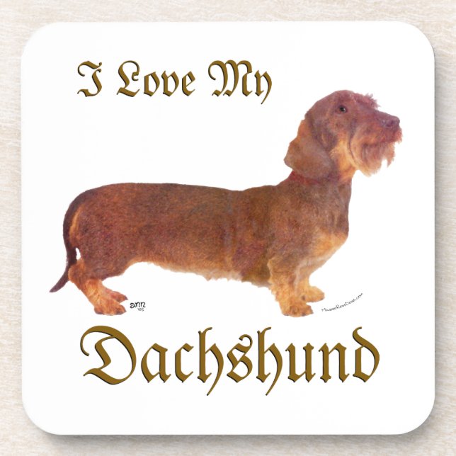 Dessous-de-verre Dachshund Love (Devant)