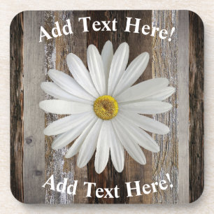 Dessous-de-verre Daisy Barn Board Bois Vintage Bois rustique