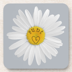 Dessous-de-verre Daisy Flower for Tante Art Personnaliser Arrière -
