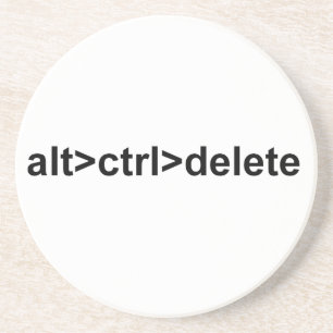 dessous de verre d'alt>ctrl>delete