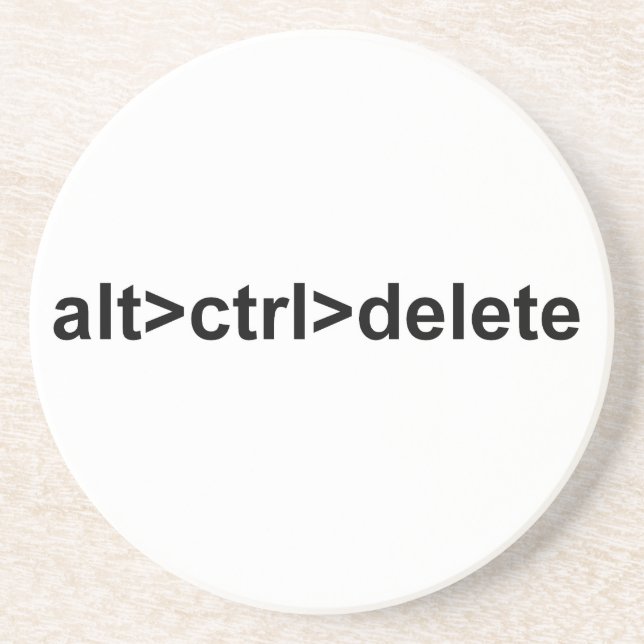 dessous de verre d'alt>ctrl>delete (Devant)