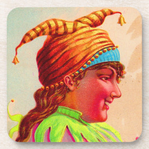 Dessous-de-verre Dame victorienne jester