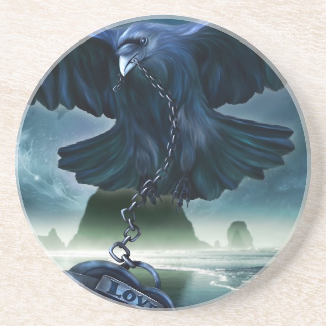 Dessous de verre d'amour de Raven (Devant)