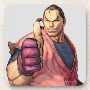 Dessous-de-verre Dan avec le pouce