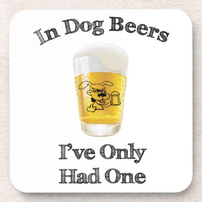 Dessous-de-verre Dans les bières à chiens (Devant)