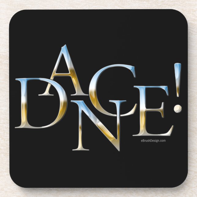 Dessous-de-verre Danse ! (Chrome) (Devant)